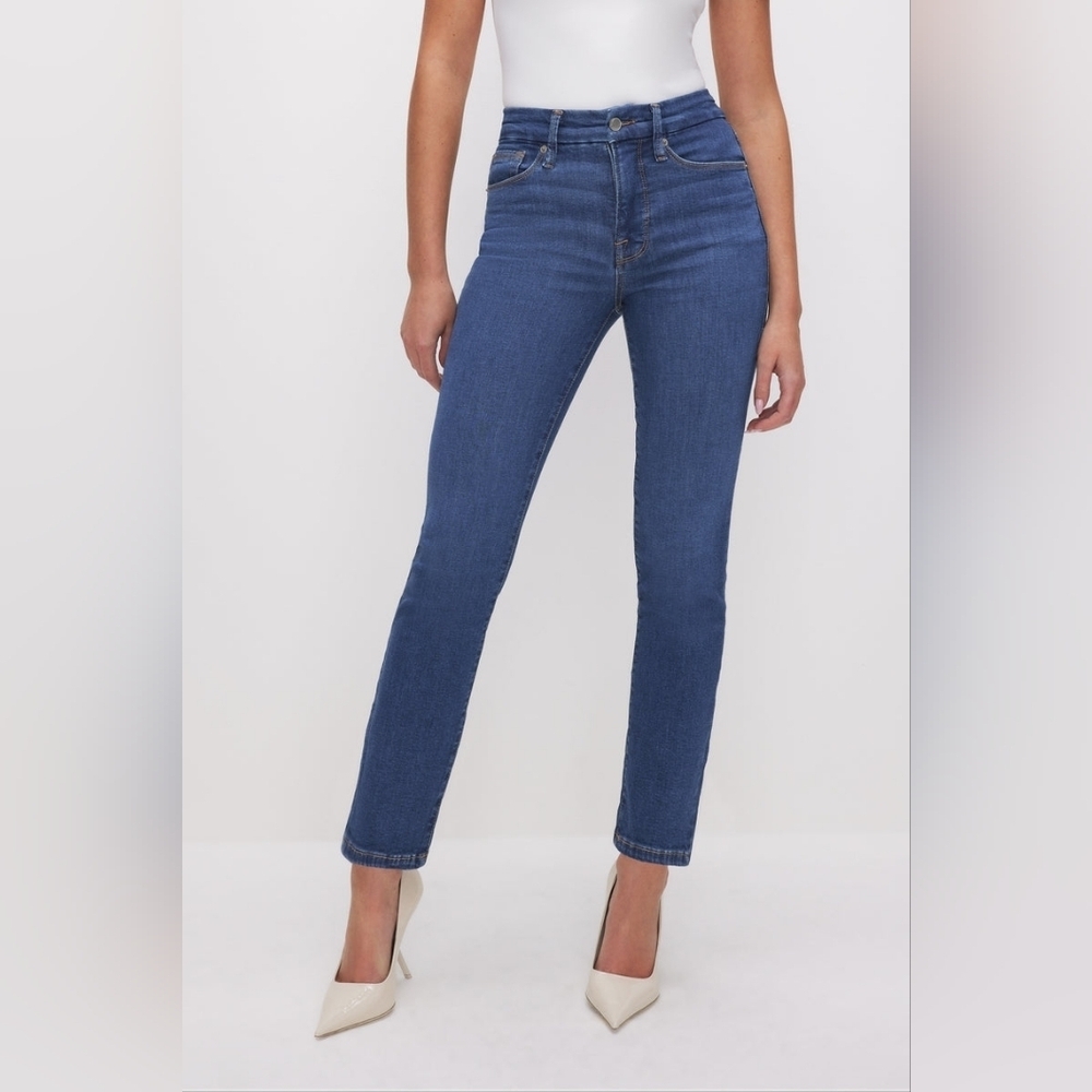 GOOD AMERICAN GOOD LEGS STRAIGHT JEANS